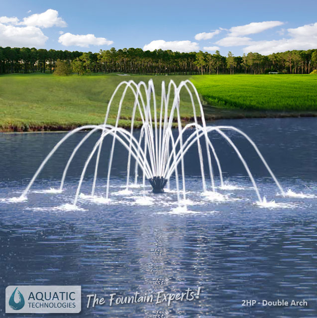 Medium Sized Aeration Fountain - Double Arch | Aquatic ...